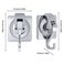 YSSILADI Shower Suction Cup Hooks 2 Garland Silver Plated Decorative Waterproof Towel Removable Wall 15lb Command Hanging Reusable Robe