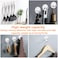 Yukrilt White Adhesive Hooks for Wall No Damage HeavyDuty 15lbMax 8 Packs Sticky Hangers for Hanging Stainless Steel Removable Waterproof Oilproof and Rustproof for Bathroom Kitchen Home