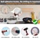 Yukrilt White Adhesive Hooks for Wall No Damage HeavyDuty 15lbMax 8 Packs Sticky Hangers for Hanging Stainless Steel Removable Waterproof Oilproof and Rustproof for Bathroom Kitchen Home