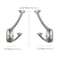 ZAUYX 2 Pack Brushed Satin Nickel Hooks Decorative Heavy Duty Solid Large Coat Hooks for Towel Hanging Coats Robe Wall Mounted Towel Bags Door Back Bathroom Wall Hook