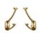 ZAUYX 2 Pack Champagne Brozne Hooks Decorative Heavy Duty Solid Large Coat Hooks for Towel Hanging Coats Robe Wall Mounted Towel Bags Door Back Bathroom Wall Hook