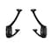 ZAUYX 2 Pack Oil Rubbed Bronze Hooks Decorative Heavy Duty Solid Large Coat Hooks for Towel Hanging Coats Robe Wall Mounted Towel Bags Door Back Bathroom Wall Hook