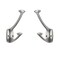 ZAUYX 5 Pack Brushed Satin Nickel Hooks Decorative Heavy Duty Solid Large Coat Hooks for Towel Hanging Coats Robe Wall Mounted Towel Bags Door Back Bathroom Wall Hook