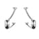 ZAUYX 5 Pack Polished Chrome Hooks Decorative Heavy Duty Solid Large Coat Hooks for Towel Hanging Coats Robe Wall Mounted Towel Bags Door Back Bathroom Wall Hook