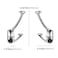 ZAUYX 5 Pack Polished Chrome Hooks Decorative Heavy Duty Solid Large Coat Hooks for Towel Hanging Coats Robe Wall Mounted Towel Bags Door Back Bathroom Wall Hook