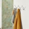 ZAUYX 5 Pack Polished Chrome Hooks Decorative Heavy Duty Solid Large Coat Hooks for Towel Hanging Coats Robe Wall Mounted Towel Bags Door Back Bathroom Wall Hook