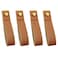 ZZLZX 4PCS Artificial Leather Strap Hangers Wall Mounted Hooks for Towel Bathroom Kitchen Bedroom