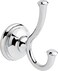 DELTA Delta Double Towel Hook for Bathroom or Kitchen Polished Chrome Cassidy Accessories