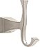 DELTA Delta Dryden 1Pack Towel Hooks Brilliance Stainless Steel Double Bathroom Hooks Wall Mounted for Robes Towels Hand Towel Hook Holder Kitchen Bathroom Accessories 75135SS