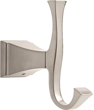DELTA Delta Dryden 1Pack Towel Hooks Brilliance Stainless Steel Double Bathroom Hooks Wall Mounted for Robes Towels Hand Towel Hook Holder Kitchen Bathroom Accessories 75135SS