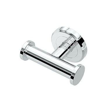 Gatco 4245A Latitude II 2 Hook Double Robe Hook Wall Mounted Hook for Bathroom Towels Robes Chrome