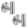 Vuzvuv Adhesive Brushed Nickel SUS304 Stainless Steel Towel Hooks Heavy Duty Waterproof SelfAdhesive Coat Robe Hook for Bathroom Kitchen Hotel 2Pack