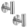 Vuzvuv Adhesive Brushed Nickel SUS304 Stainless Steel Towel Hooks Heavy Duty Waterproof SelfAdhesive Coat Robe Hook for Bathroom Kitchen Hotel 2Pack