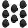 Yukrilt 8Pack Adhesive Wall Hooks for Bathroom Kitchen Towels Coats Black