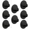 Yukrilt 8Pack Adhesive Wall Hooks for Bathroom Kitchen Towels Coats Black