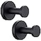 Angle Simple Towel Hooks for Bathroom SUS304 Stainless Steel Coat Robe Hooks Bathroom Hand Towel Hanger for Wall Matte Black 2 Pack