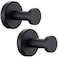 Angle Simple Towel Hooks for Bathroom SUS304 Stainless Steel Coat Robe Hooks Bathroom Hand Towel Hanger for Wall Matte Black 2 Pack