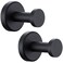 Angle Simple Towel Hooks for Bathroom SUS304 Stainless Steel Coat Robe Hooks Bathroom Hand Towel Hanger for Wall Matte Black 2 Pack