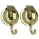YSSILADI Heavy Duty Vacuum Shower Hooks Glass Suction Cup Bathroom Robe Hooks Reusable No Hole Punched for Garland Decoration Gold 2 Pack