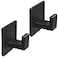 VAEHOLD Adhesive Towel Hooks Heavy Duty Wall Hooks Aluminum Black Hooks for Hanging Coat Hat Towel Robe Clothes Shower Hook for Door Office Kitchen Bathroom 2 Pack Black