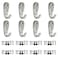 Ulifestar Bathroom Towel HooksHeavy Duty Wall Mounted Hooks Stainless Steel Utility Hooks for Bath Towels Robes Coats Clothes Keys Organizer8 Pack