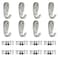 Ulifestar Bathroom Towel HooksHeavy Duty Wall Mounted Hooks Stainless Steel Utility Hooks for Bath Towels Robes Coats Clothes Keys Organizer8 Pack