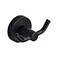 MARMOLUX ACC Black Bathroom Hooks for Towels Modern Black Hooks Double Robe Towel Hooks Ideal as Bathroom Towel Holder Shower Wall Kitchen Hand Towel Holder Shower Hook