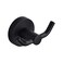 MARMOLUX ACC Black Bathroom Hooks for Towels Modern Black Hooks Double Robe Towel Hooks Ideal as Bathroom Towel Holder Shower Wall Kitchen Hand Towel Holder Shower Hook