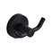 MARMOLUX ACC Black Bathroom Hooks for Towels Modern Black Hooks Double Robe Towel Hooks Ideal as Bathroom Towel Holder Shower Wall Kitchen Hand Towel Holder Shower Hook