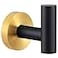 Angle Simple Towel Hook Black Gold Stainless Steel Bathroom Towel Holder Round Clothing Robe Hook Wall Mount