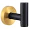 Angle Simple Towel Hook Black Gold Stainless Steel Bathroom Towel Holder Round Clothing Robe Hook Wall Mount
