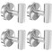 stusgo 4 Pack Silver Towel Hooks Towel Hook for Wall Mounted Stainless Steel Bathroom Towel Hook for Hanging Brushed Silver Bathroom Hooks for Towels