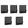 NearMoon Adhesive Hooks Heavy Duty Bath Wall Hooks Waterproof Stainless Steel Towel Hangers Stick on Wall Clothes Holders for Bathroom Kitchen Home 5 Pack Matte Black