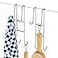 Cerbonny Shower Door Hooks 10 Inch 2 Pack Extended Towel Hooks for Bathroom Over Door Hooks Shower Hooks for Frameless Glass Door Silver