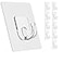 Latoxcaa Large Adhesive Hooks 10 Pack Heavy Duty Utility Hooks for Hanging 33lb Damage Free Sticky Hanging No Trace SelfAdhesive Wall for Kitchen Bathroom Office Multiple Uses