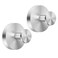 HRMNUS Suction Cup Hooks for Shower BathroomGlass Window Loofah Towel Wreath Hanger for Front Door NoDrill Waterproof Wall Hook Hold2packsBrushed Silver
