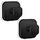 BKV Suction Cup Hooks for ShowerHeavy Duty Shower Hooks for Bathroom WallGlass WindowsSmooth Doors to Hang TowelsRobesCoatReusable Suction Cup Wreath Hanger for Christmas WreathsBlack2 Pack