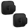 BKV Suction Cup Hooks for ShowerHeavy Duty Shower Hooks for Bathroom WallGlass WindowsSmooth Doors to Hang TowelsRobesCoatReusable Suction Cup Wreath Hanger for Christmas WreathsBlack2 Pack