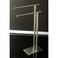 Kingston Brass SCC6038 Edenscape Double L Shape Pedestal TowelHolder Brushed Nickel