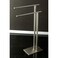 Kingston Brass SCC6038 Edenscape Double L Shape Pedestal TowelHolder Brushed Nickel