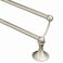 Moen Lounge Collection Brushed Nickel 24Inch Double Towel Bar Wall Mounted Towel Rack for Bathroom with Two Rods DN7722BN
