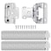 Donanim 12 Overlay Partial Wrap Around Self Closing Hinges 25 Pairs50 Pcs for Face Frame Kitchen Cabinets Brushed Nickel