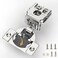 FURNIWARE Closing Speed Control 30 Pack 1516 Inch Overlay Soft Close Hinges for Face Frame Cabinet 4D Adjustment Stainless Steel Kitchen Cabinet Hardware 105 Open Concealed Self Closing Hinge