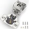 FURNIWARE Closing Speed Control 50 Pack 138 Inch Overlay Soft Close Hinges for Face Frame Cabinet 4D Adjustment Stainless Steel Kitchen Cabinet Hardware 105 Open Concealed Self Closing Hinge