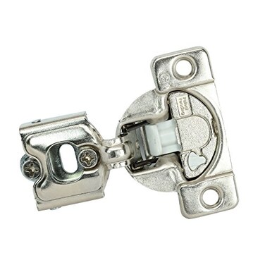 Rok Hardware 2 Pack Grass TEC 864 108 Degree 14 Overlay 3 Level Soft Close Screw On Compact Cabinet Hinge 04429A15 3Way Adjustment 45mm Screw Hole Pattern