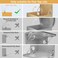 FURNIWARE 1 Pack Toy Box Hinges Soft Close Hinges for Wooden Box Smooth Close Lid Support Kit with Easy Installation Template 105 Degree Open Angle with Extra 2 Hinges