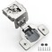 ELEBUILD 10 Pack 1 12 Overlay 3D Soft Close Hinges for Face Frame Kitchen Cabinet 3 Way Adjust Self Closing Concealed Cabinet Hinges105 Degree