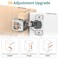 ELEBUILD 10 Pack 1 12 Overlay 3D Soft Close Hinges for Face Frame Kitchen Cabinet 3 Way Adjust Self Closing Concealed Cabinet Hinges105 Degree