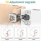 ELEBUILD 10 Pack 1 12 Overlay 3D Soft Close Hinges for Face Frame Kitchen Cabinet 3 Way Adjust Self Closing Concealed Cabinet Hinges105 Degree