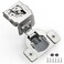ELEBUILD 10 Pack 1 12 Overlay 3D Soft Close Hinges for Face Frame Kitchen Cabinet 3 Way Adjust Self Closing Concealed Cabinet Hinges105 Degree